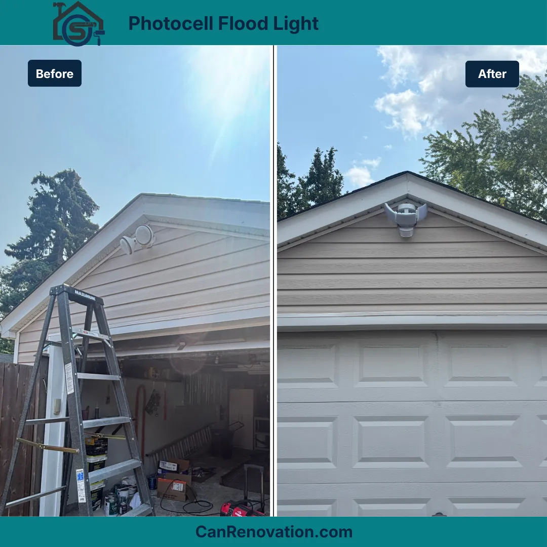 Photocell & Motion Sensor Flood Light Installation – Etobicoke